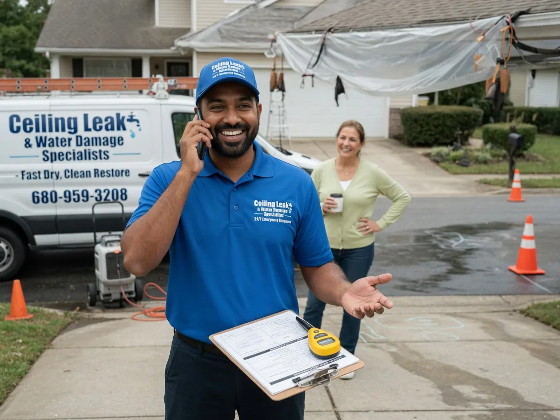 Ceiling Leak Cleanup Gladstone, NM FAQs